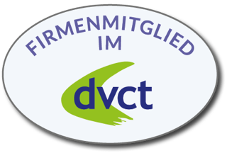 Qualitätssiegel DVCT, das zeigt, dass FROMM Firmenmitglied beim dvct ist